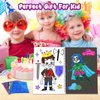 Art & Craft Activity,Foil Craft Dress Up DIY Art Fun Kits,No Mess Creative Foil Art Kits Set Drawing Game for Kids,Birthday Gifts Crafts Supplies Travel Toys for Girls Boys Ages 4 5 6 7 8 9 Year Old