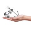 BATHSIR Crystal Robe Hook, Chrome Towel Hook for Bathroom Wall Mounted Silver Double Coat Hook