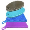 Silicone Sponges for Dishes – 4 Pack Dual-Sided Silicone Dish Scrubber & Sponge – Food Grade Silicon, BPA Free Silicone Dish Sponge & Housecleaning
