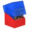 Ultimate Guard Boulder Synergy 100+, Deck Case for 100 Double-Sleeved TCG Cards, Blue/Red, Secure & Durable Storage for Trading Card Games