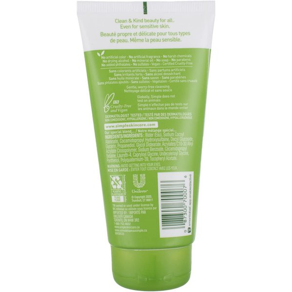 Simple Moisturizing Facial Wash, 5 Ounce (Pack of 3)