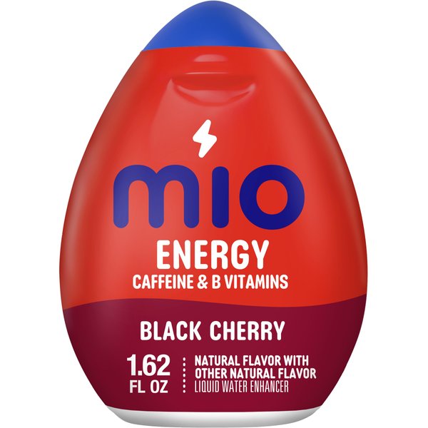 MiO Energy Black Cherry Naturally Flavored Liquid Water Enhancer 1 Count 1.62 fl oz