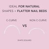 Kiara Sky Professional Nails Non C Curve Nail Tips (Non C-Curve Nail Tips XXL - Square - Clear)