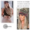 Aceorna Boho Headbands Wide Knot Hair Band Elastic Turban Stretch Leopard Twist Head Wraps Cloth Yoga Sweartband Fashion Accessories for Women and Girls 3 Pcs (Set A)