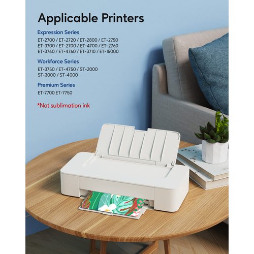 CEEBOO Refill Ink Bottle Replacement for Epson 502, 2 Black,Cyan,Magenta,Yellow, 5 Bottles