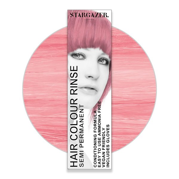 Stargazer Hair Colour Rinse Semi Permanent Hair Dye 70ml-Rose Pink