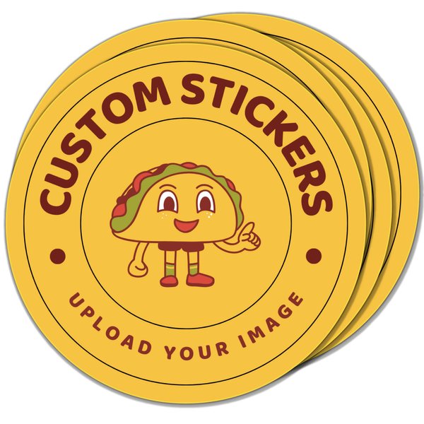 Custom Stickers | Upload Your Design | Sets of 20 to 1000 Bulk | 2 to 12 inches | Waterproof Vinyl Decals | Product Labels Custom Decal Custom Business Stickers Personalized Business Logo
