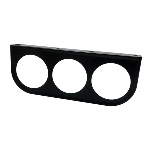 SREUOIL Black 3 Hole Triple Gauge Mounting Bracket Pod Holder Fits Any Mounts 2-1/16" (52mm) Gauges to Vehicle's Dashboard