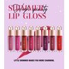 Easilydays Glitter Liquid Lip Gloss, Shimmer Matte Lip Gloss, Diamond Shiny Waterproof Lipstick, Sparkly Glossy Glitter for Lips, Eyes, Cheeks, Lip Tint Glitter Glaze Lip Gloss for Girls (#01)