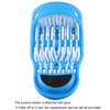 Kissbuty Magic Feet Cleaner Simple Foot Scrubber Feet Shower Spa Easy Feet Cleaning Brush Exfoliating Foot Massager Slipper for Unisex Adults, 1 Pc (Blue)