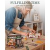 Rolife DIY Miniature House Kit 1:18 Coffe&Bar Dollhouse Diorama Model, Build Mini House Building Kit with LED Light Hobby Crafts for Adults Gift for Him Her (Tipsy Restaurant)