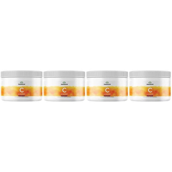 Swanson Vitamin C with Rosehips Powder 8.8 Ounce (250 g) Pwdr (4 Pack)