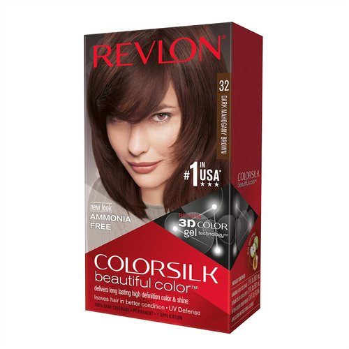 Revlon ColorSilk Hair Color, [32] Dark Mahogany Brown 1 ea