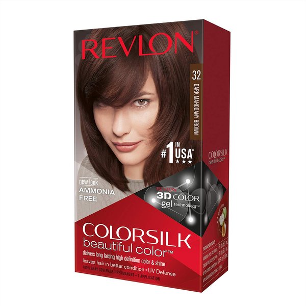 Revlon ColorSilk Hair Color, [32] Dark Mahogany Brown 1 ea