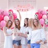 60pcs Cowgirl Balloons, Hot Pink Light Pink Confetti Cow Print Latex Balloons for Farm Cowgirl Bridal Shower Bachelorette Birthday Party Decorations