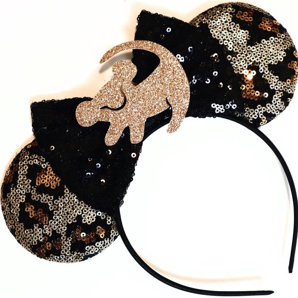 CLGIFT Lion Mickey Ears, Animal King Mouse Ears, Mickey Ears, Animal Kingdom Ears, Minnie Ears, Mouse Ears headband, Mickey Ears, Characters Ears (Simba)