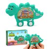 YoYa Toys Aqua Rings Dinosaur Handheld Game for Kids - Retro Toys Nostalgic Car Activities for Kids - Portable Road Trip Toys and Calming Travel Games - Great Dinosaur Toys Gift and Party Favors