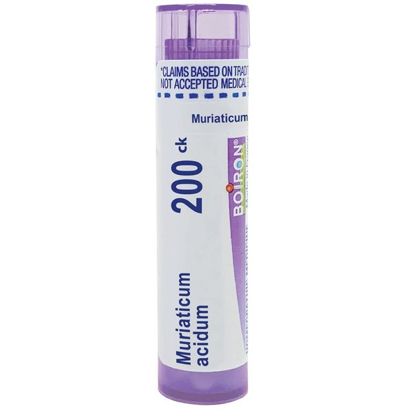 Boiron Muriaticum Acidum 200Ck Md 80 Pellets for Hives Triggered by Sun Exposure
