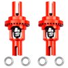 2Pcs Vgoohobby Metal Ball Differential W/Bearing Upgrade Part Compatible with WLtoys 1/28 K969 K979 K989 K999 P929 P939 Mini-Q Mini-Z AWD IW04 RC Car (Red)