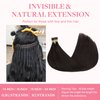 GOO GOO I Tip Hair Extensions Real Human Hair, 16inch 50g 100S, Cold Fusion I Tip Hair Extensions, Invisible Remy Hair Extensions, #2 Dark Brown