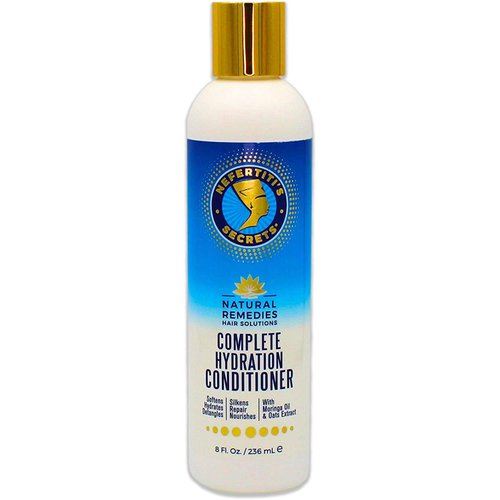 Nefertiti’s Secrets Complete Hydration Conditioner, Moisturizing Vegan Formula for Dry Hair, Organic Rosemary Hair Oil, For Frizzy & Damaged Hair, Softness, Growth & Repair Products - 8 Oz / 236 mL