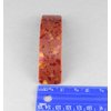 Dark Brick Red barrette plastic marbled pattern rectangle hair clip accessory 3.25 inches long