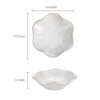 JAMEND CLXP 2PCS Lotus Leaf Shape Ring Holder Dish, Small Key Bowl, Ceramic Trinket Tray Jewelry Dish Organizing Necklace Earrings for Mom Friend Sister, All Jewelries Are NOT Included. White +Pink.…