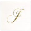 Gift Boutique 100 Gold Monogram Cocktail Napkins Letter J Disposable Paper Pack Elegant Metallic Golden Foil Hand Napkin for Powder Room Wedding Holiday Birthday Party Baby Shower Decorative Towels