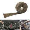 Heat Shield Sleeve 1" IDX10' Fuel Line Heat Shield Auto Hose Spark Plug Wire Cover Protectors Boots Roll 2500 Degree for Car&Auto Wire Loom Brake Cable