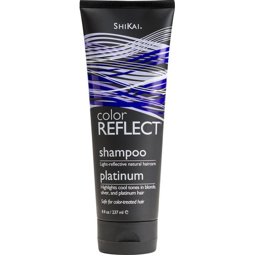 Shikai Color Reflect Platinum Shampoo (8oz, Pack of 1) | Highlights Cool Tones in Blonde, Gray & Platinum Hair | Gentle Cleanser Leaves Hair Shiny