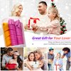 50pcs Heatless Spiral Hair Curlers for Long Hair - 22Inch with 6pcs Styling Hooks for Women (pink-orange)