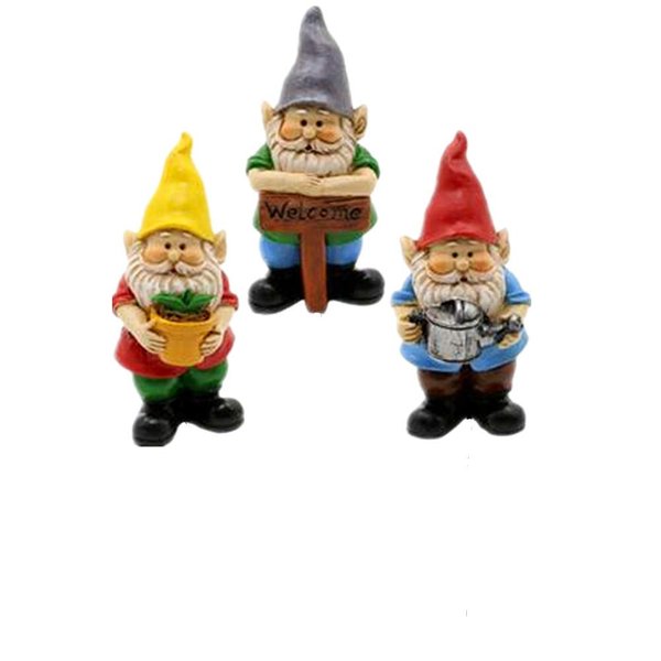 MUAMAX Miniature Gnome Figurines cFairy Gardens Gnomes Fairy Garden Accessories Gift for Garden Little Gnomes