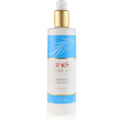 PURE FIJI Body Lotion Hydrating - Moisturizing Lotion for Dry Skin with Coconut Milk and Vitamin E, Organic Body Lotion For Women and Men, Coconut Scent, 12 oz