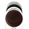 Vent Systems 8" White Soffit Vent Cover - Pack of 2 - Round Air Vent Louver - Grill Cover - Built-in Insect Screen - HVAC Vents for Bathroom, Home Office, Kitchen