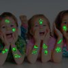 Hohamn Luminous Insect Temporary Tattoos for Kids - 120 Styles Glow in the Dark Tattoos, Bees, Butterflies, Spiders, Beetles Tattoos for Boys Girls Party Favors Decorations