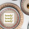 SharkBliss Howdy Cocktail Napkins, 100 Pack Howdy Howdy Howdy Paper Cocktail Napkins for Western Cowgirl Disco Last Rodeo Nashville Bachelorette Bridal Shower Table Decor | 2-Ply, 5x5" (Howdy Gold)