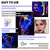 Glow in The Dark Face Body Paint Crayons Kit,Neon Fluorescent Luminous Face Crayons for Kid,Washable Painting Crayons for Mardi Gras Halloween Masquerades Makeup