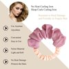 Foaryoer Heatless Blowout - Heatless Curlers for Long Hair Overnight - Heatless Hair Curlers to Sleep In - Pink Scrunchies - No Heat Hair Curling Wrap - Soft Scrunchie(Pink)