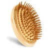 Bamboo Hair Brush for Hair Growth, Natural Bamboo Bristles Detangling Hairbrush Wood Scalp Massager Brush Portable Travel Scalp Massage Brush Wooden Air Cushion Hair Brush for Women