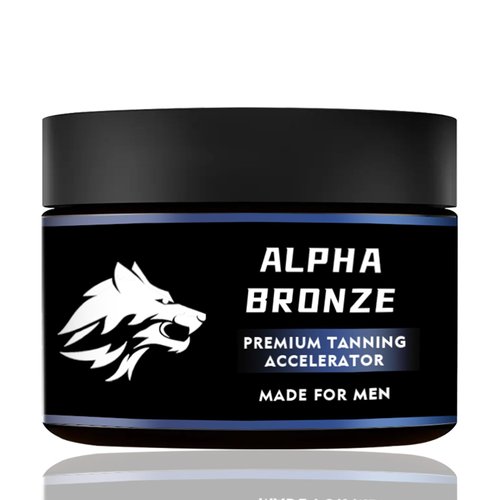 Intense Tanning Gel |Alpha Bronze Tanning Accelerator | Non-Greasy, Waterproof, with Carrot & Coconut Oils | Hydrating, Vitamins A & E | Unisex 3.5 oz