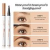 2PCS 2024 New Waterproof Microblading Eyebrow Pen, 3D Microblading Eyebrow Pencil, 4-Tip Microblading Eyebrow Pen, Long-lasting Natural Makeup Fine Stroke Magic Eyebrow Pencil