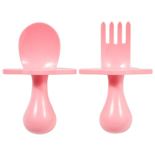 Nooli Baby Silverware Baby Fork Toddler Forks Toddler Utensils, BPA Phthalates-Free, Dishwasher and Sterilizer Safe, Pink - Kids Silverware