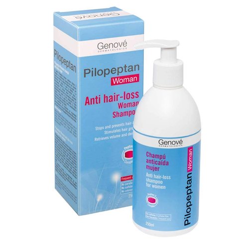 GENOVÉ Pilopeptan for Women 250ml - Hair Care - Daily Use - Hair Regrowth Treatment - Anti-Hair Loss Shampoo - Rich In Nutrients - Active And Natural Ingredients