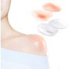 LUNNTE Silicone Shoulder Pads for Womens Clothing, Anti-Slip Shoulder Push-Up Pads Invisible Breathable Shoulder Enhancer Reusable (2 Pairs (Transparent & Skin)