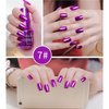 Hacaus 6 Colors Metallic Nail Polish Mirror Nail Polish Reflective Manicure Mirror Effect Glossy Nail Lacquer Nail Art Set 18ML
