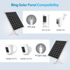 7W Solar Panel for Ring Camera, IP65 Waterproof Ring Solar Charger Compatible with Ring Stick Up Cam Battery, Ring Spotlight Cam Plus/Pro, Type-C Ring Solar Panel with DC Port Charger