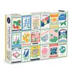 Galison Ever Upward – 1000 Piece Puzzle Fun and Challenging Activity with Bright and Bold Artwork of Vintage Style Flower Seed Packets for Adults and Families