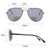 VITENZI Bifocal Sunglasses for Men and Women Aviator Reading Sun Tinted Glasses with Readers - Milan in Black 2.25