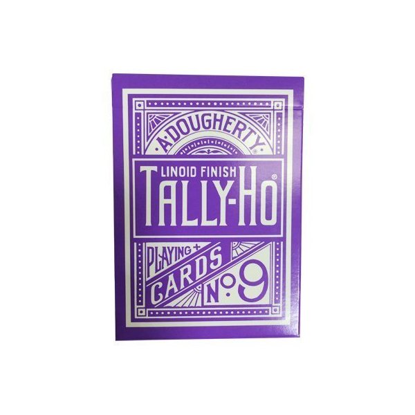 Purple Tally Ho Reverse Circle Back Limited Edition Playing Cards