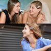 10pcs Crystal Flower Bridal Hair Clips for Women Girls Rhinestone Wedding Hair Clips For Brides Jewelry Barrette for Brides